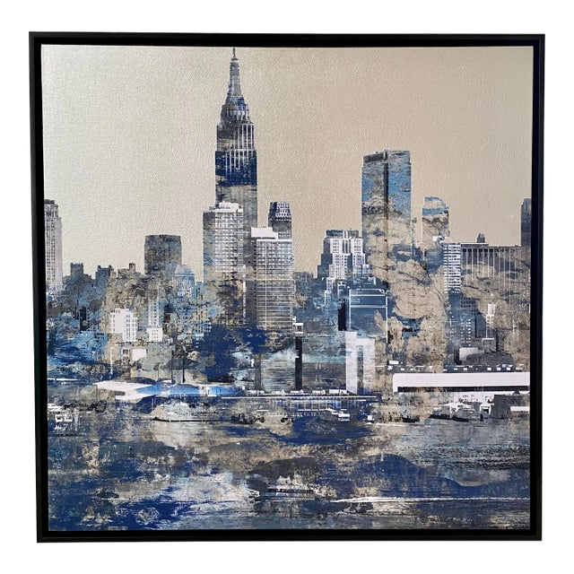 New York City Cityscape Wall Art Painting by Sonia Noir For Sale