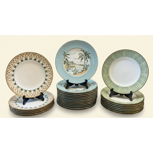 Lenox 171-Piece Lenox British Colonial Collection – Tradewind, Bamboo & Shutter Patterns | Estate Service With Serving Pieces For Sale - Image 4 of 18