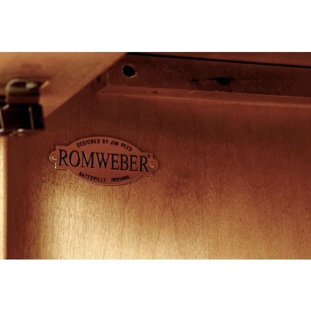 Jim Peed for Romweber Botanical Painted Cabinet For Sale - Image 10 of 10