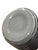 Gray Art Deco Revival Ribbed Wrapped Art Glass Vase Vintage Gray Inspired by Plissé Glass For Sale - Image 8 of 8