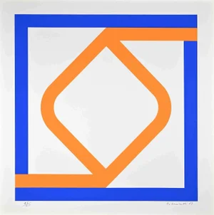 Carlo Lorenzetti, Abstract Composition, Screen Print, 1969