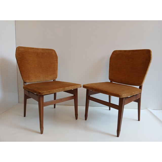 Low Mid-Century Italian Chairs, 1950s, Set of 2 For Sale - Image 6 of 9