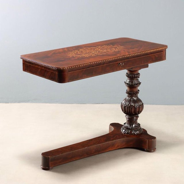 Antique Charles X Maple and Mahogany Nightstand, France, 19th Century For Sale - Image 13 of 13