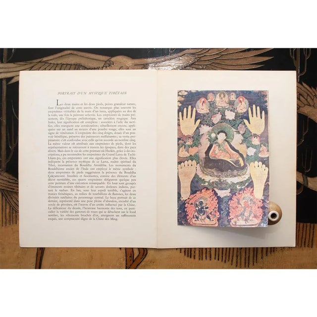 1954 Portrait of a Tibetan Mystic, First Edition Parisian Full-Color Print For Sale - Image 4 of 9