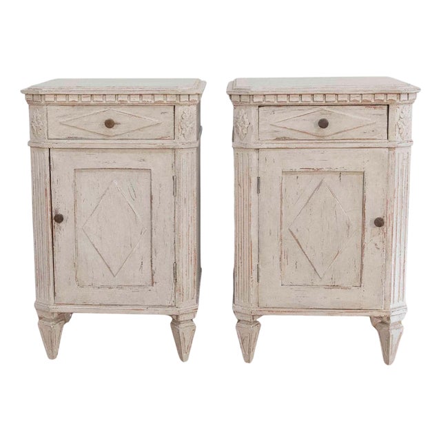 Pair of Swedish Bedside Tables, ca. 1910 For Sale