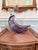 Italian Vintage Murano Art Glass Leaping Fish Sculpture — Amethyst Sommerso With Bullicante, Mid-Century Italian For Sale - Image 3 of 3