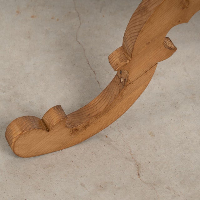 19th Century Swedish Pine Small Pedestal Side Table For Sale - Image 13 of 14