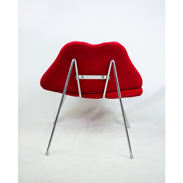 Modern Red Velvet "Lips" Chair Chairish
