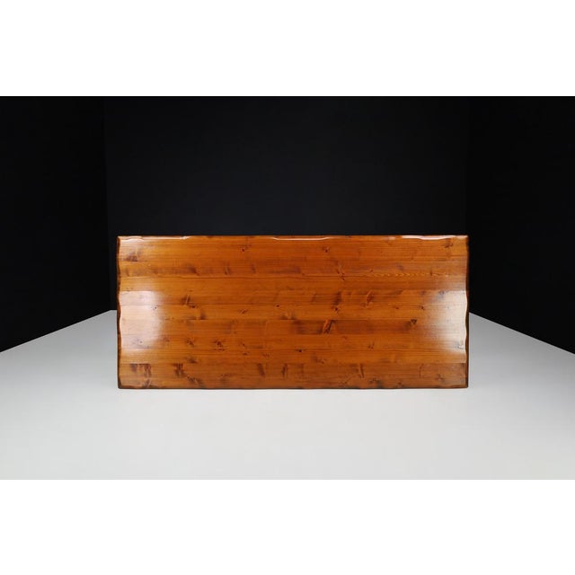 Mid-Century French Pine Dining Table, 1970s For Sale - Image 3 of 11
