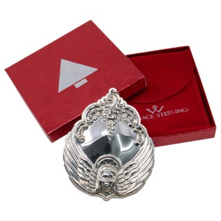 2001 Wallace Silversmiths Angel Ornament For Sale