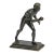 Amazing Miniature Antique Grand Tour Bronze Herculaneum Runner Statue Neoclassical Greek Athlete Sculpture Home Decor Art For Sale