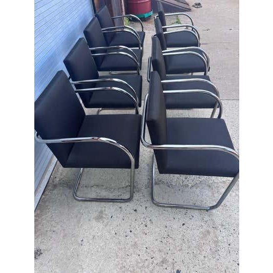 Late 20th Century Mies van der Rohe Set of 8 Brno Chairs for Knoll For Sale - Image 11 of 15