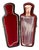 Perfume Bottle in Cut Glass with Gold Applications For Sale
