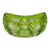 Mid-Century Green Cut-to-Clear Crystal Centerpiece Bowl For Sale