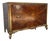 Mid 20th Century French Provincial Dresser | Hollywood Regency Burl Walnut Marquetry & Gilt Bombe Chest For Sale