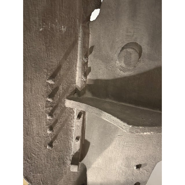 1970s Abstract Constructivist Table Sculpture in Paint & Compressed Wood by Ponzio IV, 1976 For Sale - Image 5 of 10