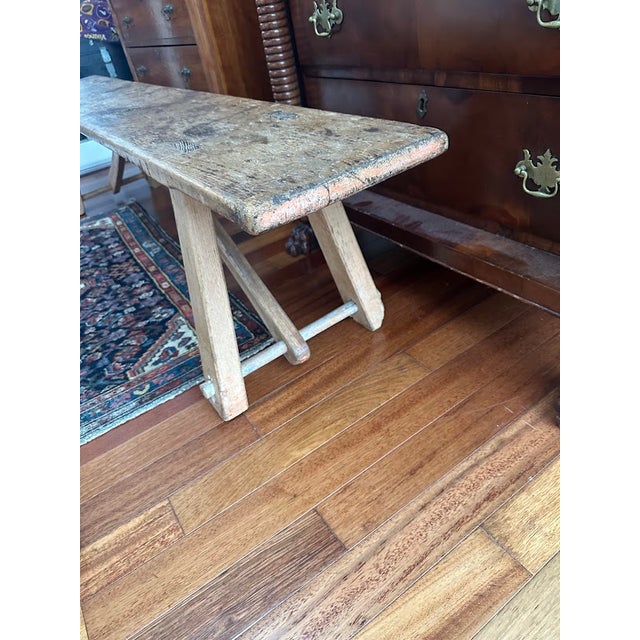 Early 20th Century Antique Pine Bench For Sale - Image 5 of 6