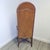 Wood 1970s French Revival Porter’s Canopy Chair in Fruitwood and Ochre Velvet For Sale - Image 7 of 11