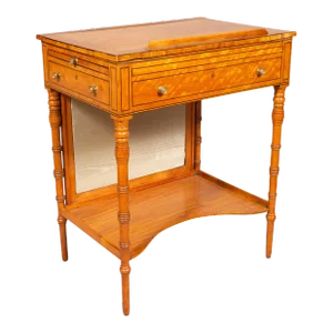 George III Satinwood And Tulipwood Work Table