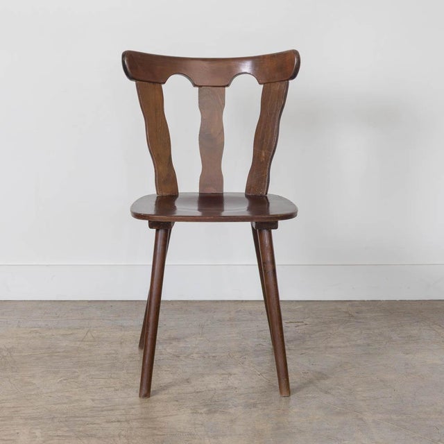 Brutalist 1950s French Wood Brutalist Chair For Sale - Image 3 of 13