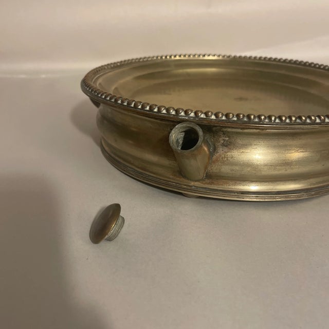 Traditional Antique Early Warmer Pedestal Tray For Sale - Image 3 of 8