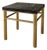Vintage Glass Marble & Brass Side Table For Sale