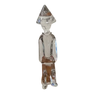 Mid 20th Century Limited Edition Large Hand Blown Artistic Murano Style Glass Monk Sculpture