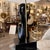 Yasha Heifetz 1960s Ebonized Oak Sculptural Figural Table Lamp by Yasha Heifetz For Sale - Image 4 of 8