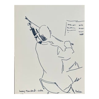1960s Alexandra Merker Musician Playing Viola For Sale