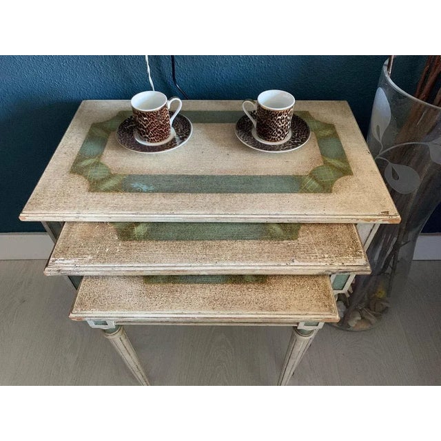 Baroque Italian Nesting Tables, 19th Century, Set of 3 For Sale - Image 3 of 7