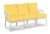 Traditional Haven Outdoor Sofa in Canvas Buttercup with Canvas White Welt For Sale - Image 3 of 4
