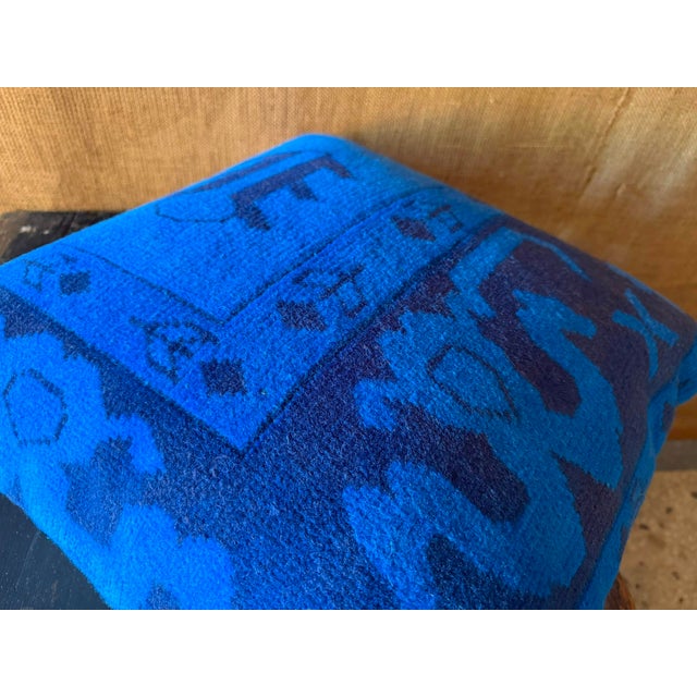 Vintage Turkish Wool Emblem Pillow For Sale - Image 12 of 12
