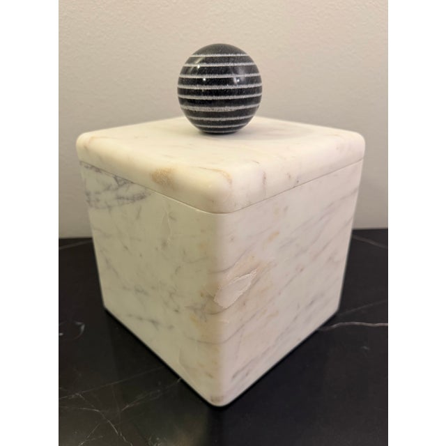 Global Views La Boite Solid Marble Box by Citizen Artist for Global Views For Sale - Image 4 of 9