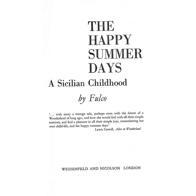 Fulco [160] pp. Weidenfeld and Nicolson 1976 8 3/4" x 5 3/4" Fulco Santostefano della Cerda, Duke of Verdura, was born in...