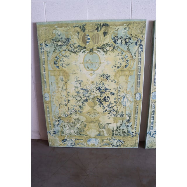 Reproduction canvas prints of French Renaissance garden scene.