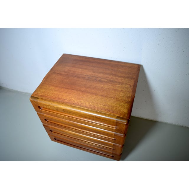 Wood Teak Chest of Drawers, Denmark, 1970s For Sale - Image 7 of 10