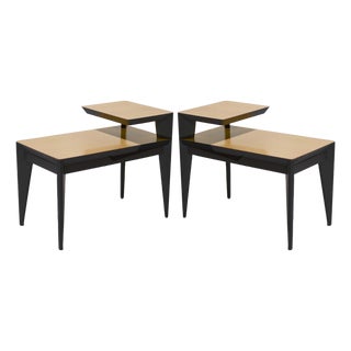 1950s MCM Atomic Two-Tier End Table - Set of 2 For Sale