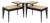 1950s MCM Atomic Two-Tier End Table - Set of 2 For Sale