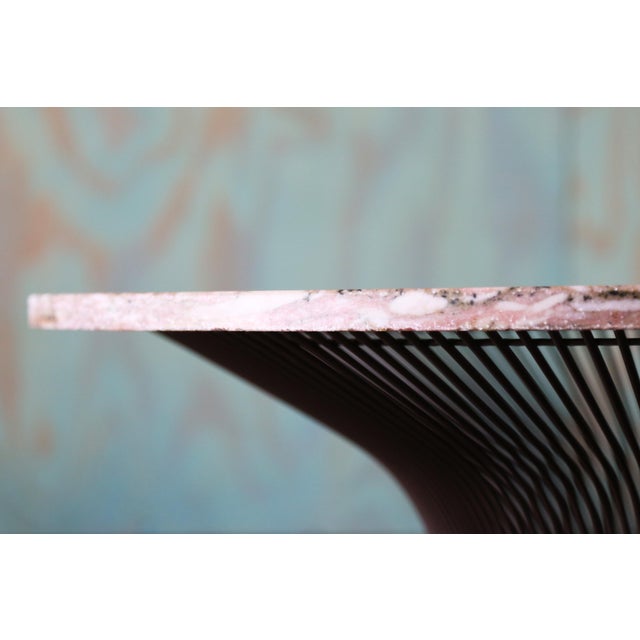 A bronze wire coffee table designed by Warren Platner for Knoll, this example dating from the late 1960s. Purchased from...