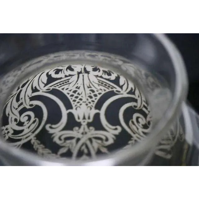 1930s Art Nouveau Sterling Silver Overlay Glass Vase with Provenance For Sale - Image 5 of 7