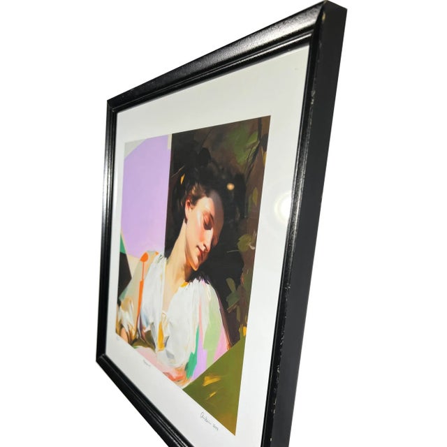 Impressionist Impressionist Female "Portrait 4" Original Limited Edition Giclée Print For Sale - Image 3 of 6