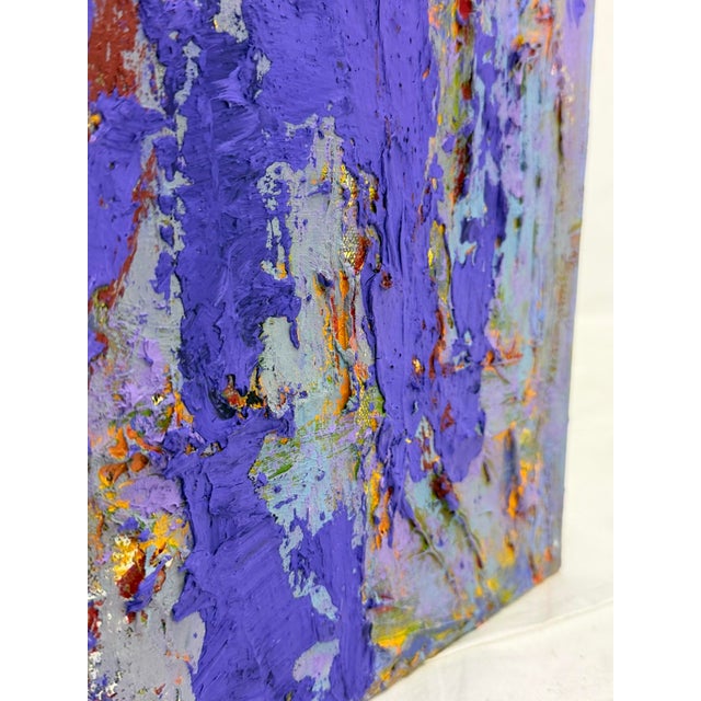 Sharon Cannon "Lavender" Abstract Oil Painting Textural Modern Art For Sale - Image 17 of 18
