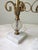 Metal Vintage Marble & Hobnail Glass Vanity Table Lamps, a Pair For Sale - Image 7 of 9