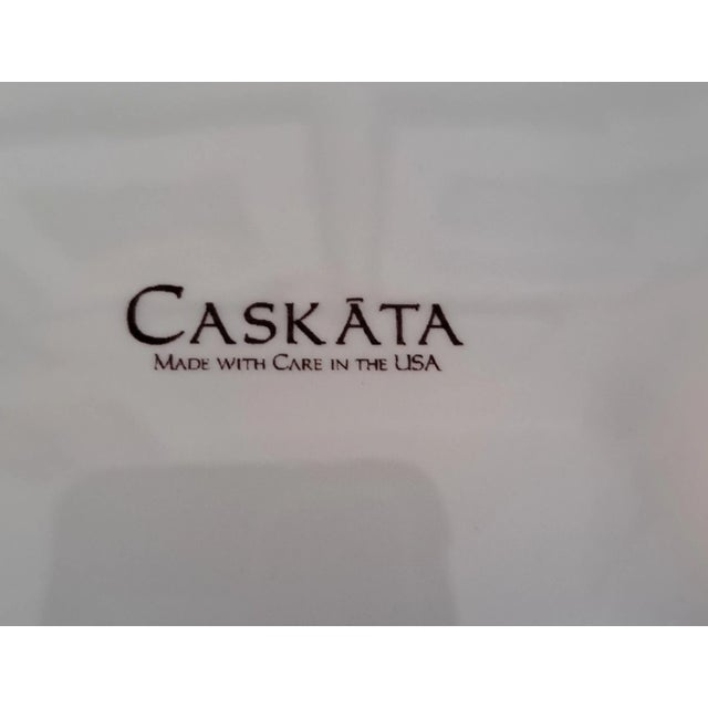 Caskata porcelain platter: Birds & Branches. Platinum Birds, Gold Branches discontinued pattern, never used. Purchased 2012