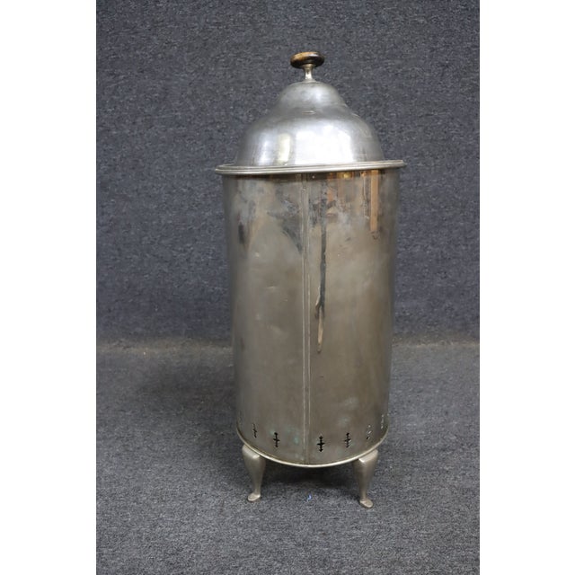 Large-scale commercial coffee urn by C.H. Koneberger & Co of Baltimore, featuring a classic nickel-plated exterior with...