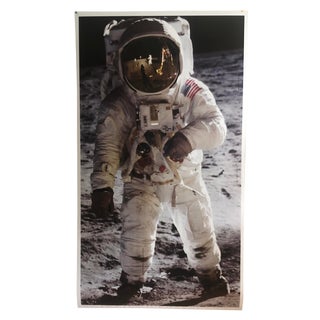 1960s Photorealist Print of A Man on the Moon For Sale