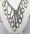 Vintage 1980s Signed Alexis Kirk Rhodium Plated Clear Rhinestone Bib Necklace For Sale - Image 4 of 9