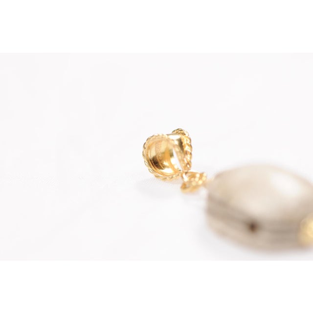 Gold Egyptian Scarab Pendant For Sale - Image 8 of 10