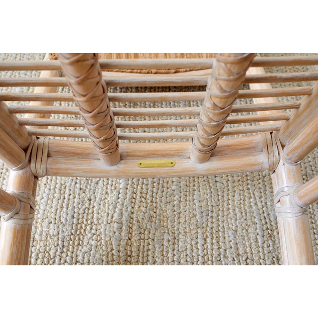 McGuire Cerused Rattan Dining Chairs- Set of 9 | Chairish