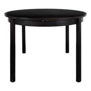 Modern Black-Stained Oak Table For Sale